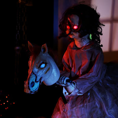 Haunting Hill Rocking Horse Animatronic