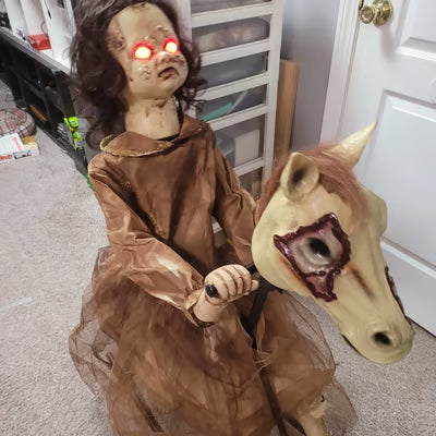 Haunting Hill Rocking Horse Animatronic